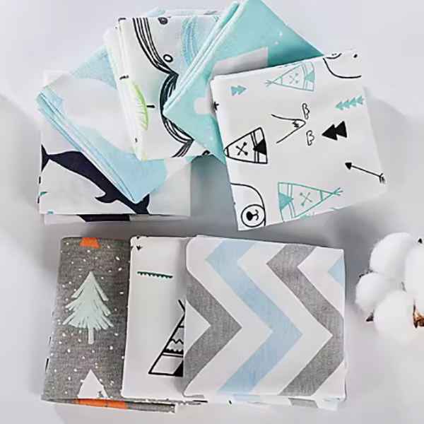 Tela de ropa tejida suave de 280 gsm de algodón estampado